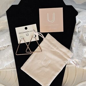*NWT* Uncommon James Rose Gold Geometric Earrings
